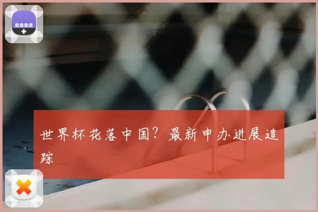 世界杯花落中国？最新申办进展追踪